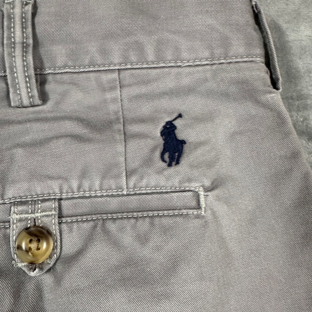 Polo Ralph Lauren Mens 36x32 Grey Stretch Straight Fit Chino Pants 710690138021 - Picture 12 of 14